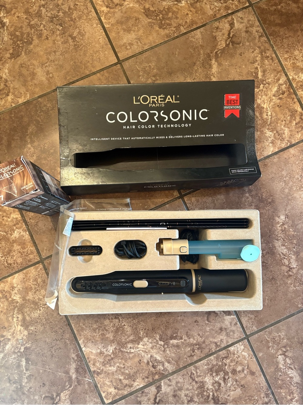 L'Oreal ColorSonic Hair Color Device - Black with Gold Accents